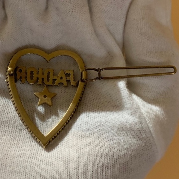 DIOR Crystal J'Adior Heart & Star Signature Barrette - Picture 5 of 6